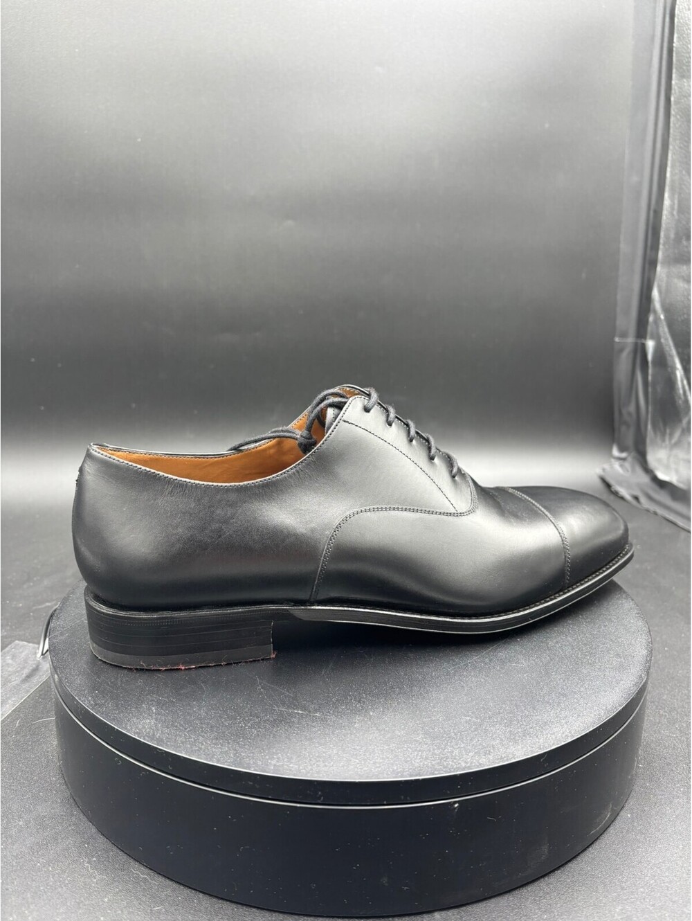 Carmina Black Leather Cap Toe Oxford Dress Shoes Size 11 US
